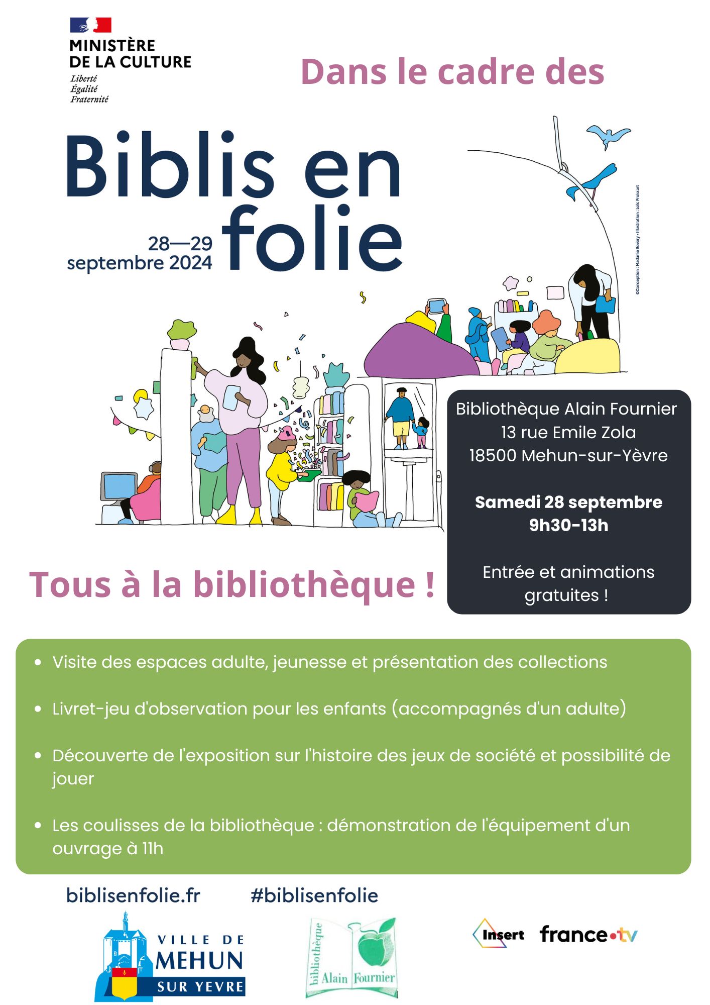 bibs en folie mehun
